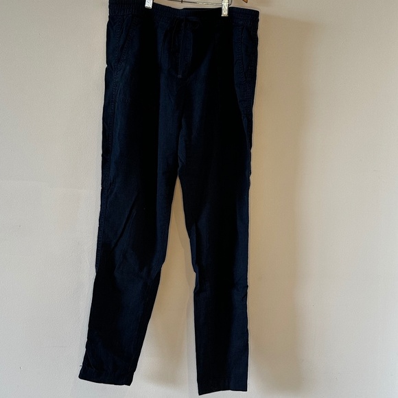 Joe Fresh Navy Blue Linen pants - Picture 1 of 3